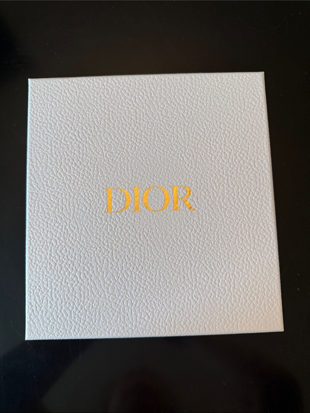 Dior White Box with Gold Logo Center